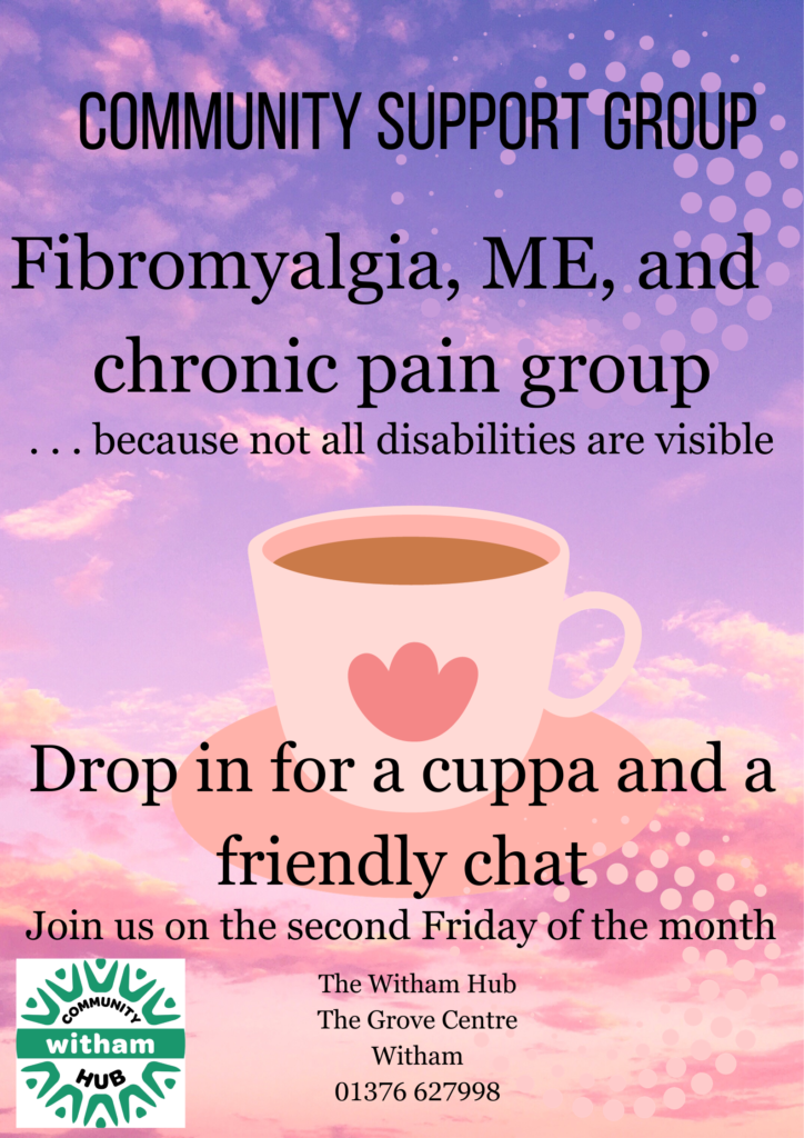 Come along to our Fibromyalgia, ME and chronic pain group
