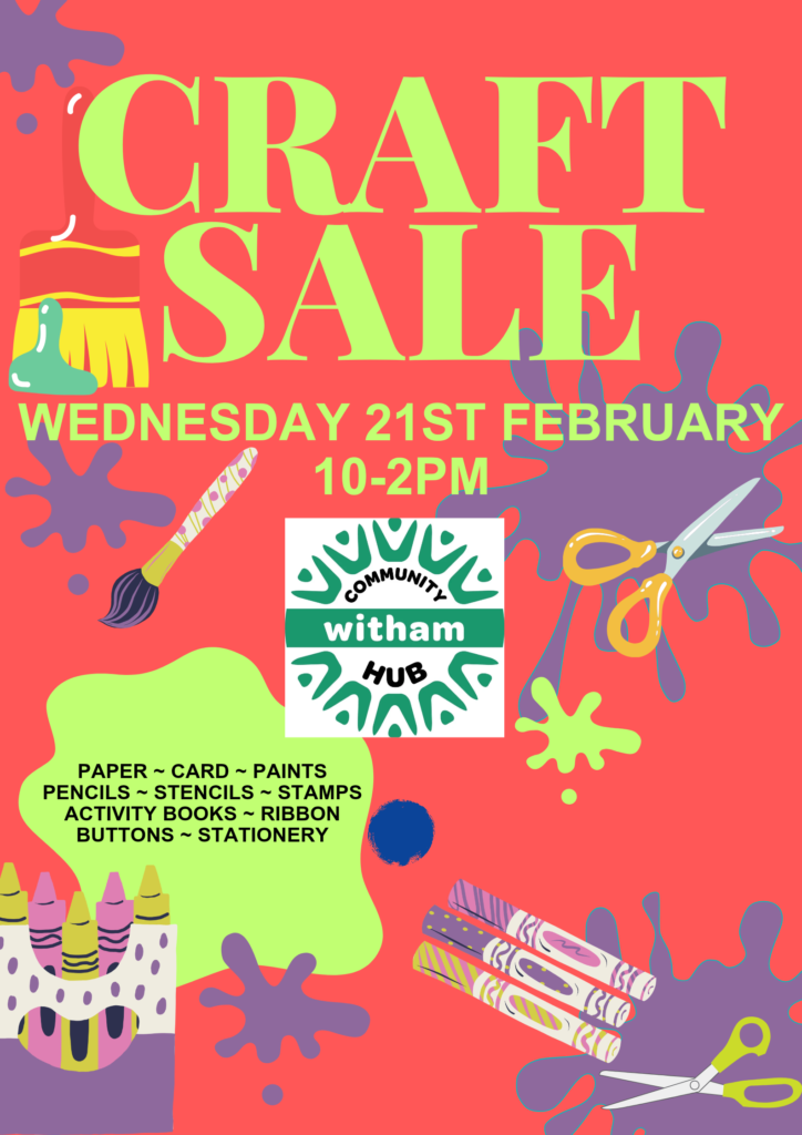 Craft Sale - Wednesday 21st February