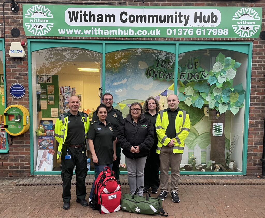 The Witham Hub teams up with Witham Community First Responders